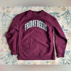 Friday Beers crewneck sweatshirt